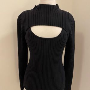 Black Two Piece Sweater Set Size XL